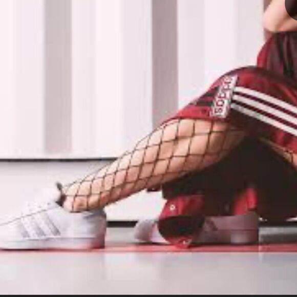 Adidas Originals Adibreak Burgundy Iconic Tear Away Side Snap Track Pants - Picture 3 of 12